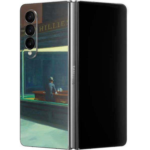 Edward Hopper Nighthawks 1942 Galaxy Z Fold4 5G Skin