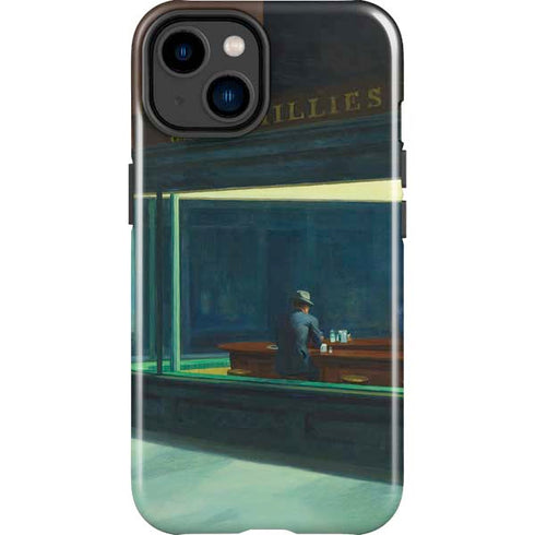 Edward Hopper Nighthawks 1942 iPhone 15 Plus Impact Case