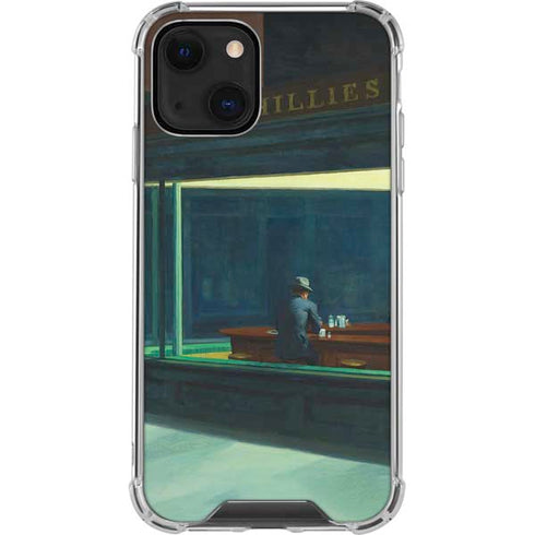 Edward Hopper Nighthawks 1942 iPhone 14 Plus Clear Case