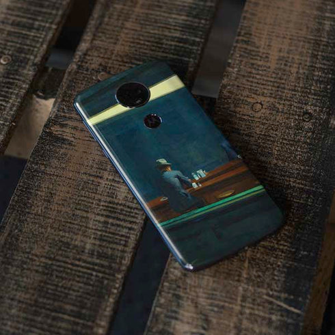 Edward Hopper Nighthawks 1942 Moto E5 Plus Skin