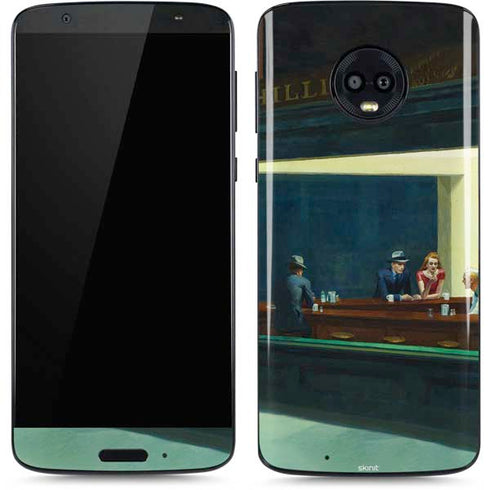 Edward Hopper Nighthawks 1942 Moto G6 Skin