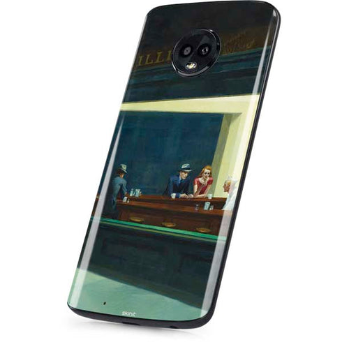Edward Hopper Nighthawks 1942 Moto G6 Skin