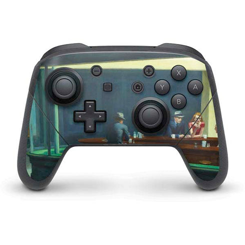 Edward Hopper Nighthawks 1942 Nintendo Switch Pro Controller Skin