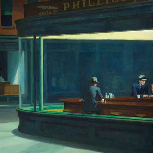 Edward Hopper Nighthawks 1942 PlayStation 4 Gold Wireless Headset Skin