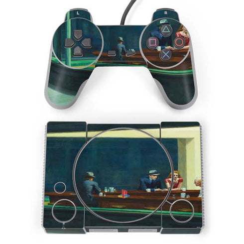Edward Hopper Nighthawks 1942 PlayStation Classic Bundle Skin