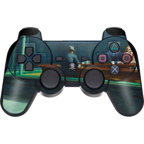 Edward Hopper Nighthawks 1942 PS3 Dual Shock wireless controller Skin