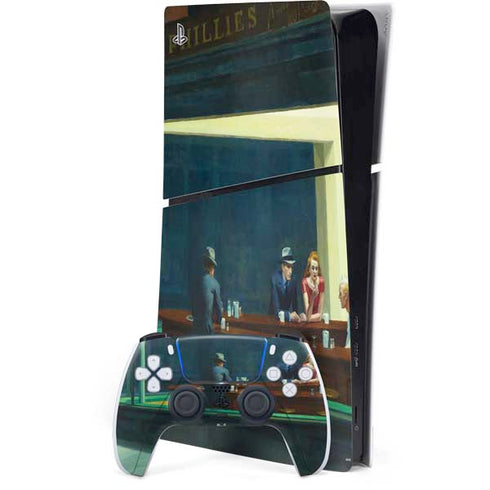 Edward Hopper Nighthawks 1942 PS5 Slim Digital Edition Bundle Skin