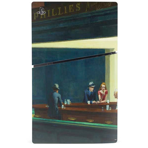 Edward Hopper Nighthawks 1942 PS5 Slim Digital Edition Console Skin
