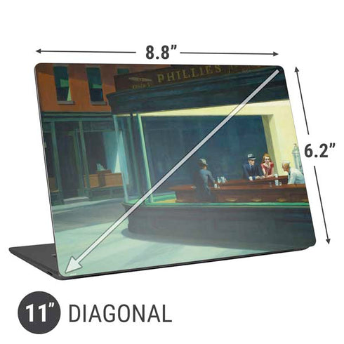 Edward Hopper Nighthawks 1942 Universal Laptop 11in (8.8 x 6.2in) Skin