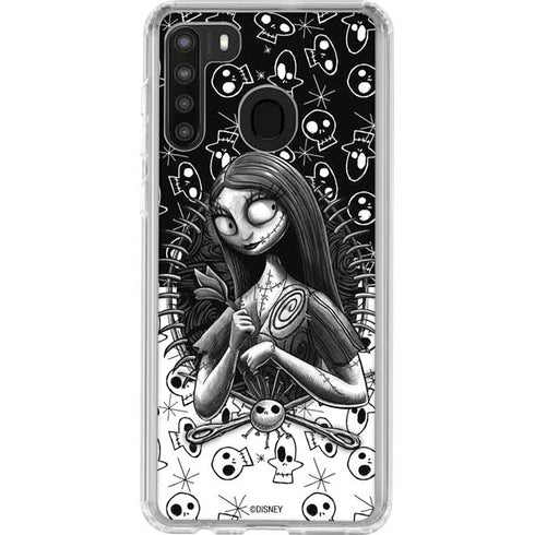 Disney The Nightmare Before Christmas Sally Art Galaxy A21 Clear Case