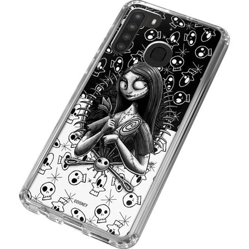 Disney The Nightmare Before Christmas Sally Art Galaxy A21 Clear Case