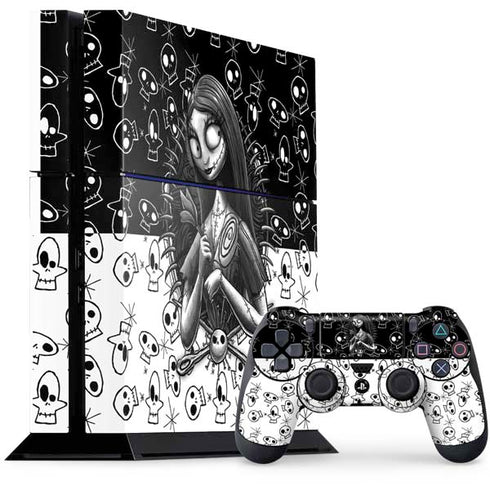 Disney The Nightmare Before Christmas Sally Art PS4 Console and Controller Bundle Skin