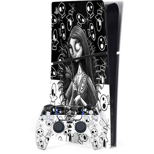 Disney The Nightmare Before Christmas Sally Art PS5 Slim Digital Edition Console Skin