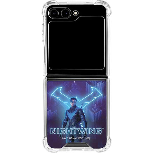 DC Comics Gotham Knights Nightwing Galaxy Z Flip5 5G Clear Case