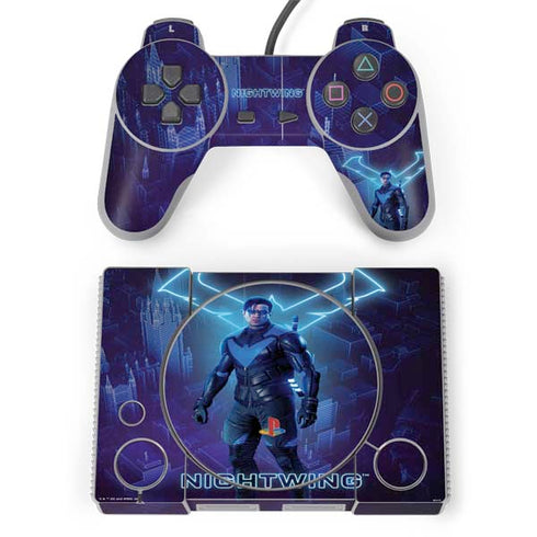 DC Comics Gotham Knights Nightwing PlayStation Classic Bundle Skin