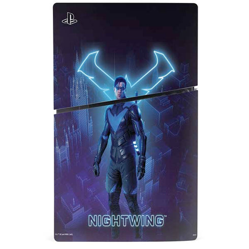 DC Comics Gotham Knights Nightwing PS5 Slim Disk Bundle Skin