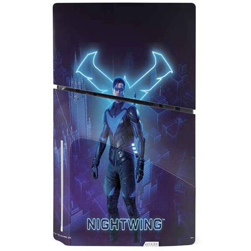 DC Comics Gotham Knights Nightwing PS5 Slim Disk Bundle Skin