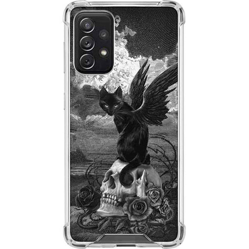 Alchemy Nine Lives of Poe Galaxy A72 5G Clear Case