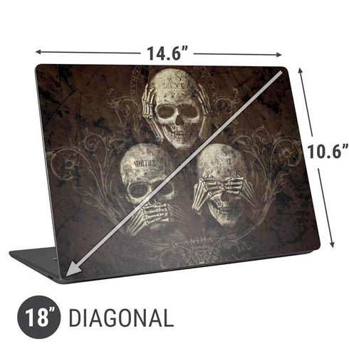 Alchemy Carta No Evil Universal Laptop 18in (14.6 x 10.6in) Skin