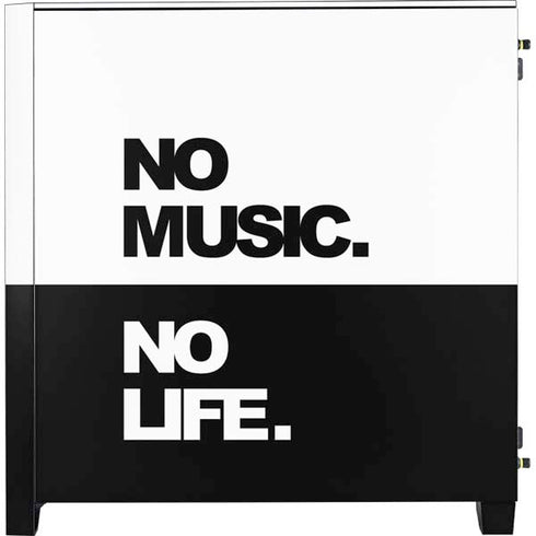 No Music No Life Corsair 4000D Tempered Glass Mid-Tower ATX Case Skin