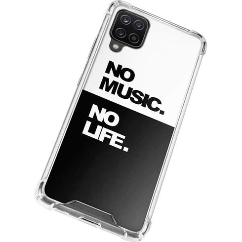 No Music No Life Galaxy A12 Clear Case
