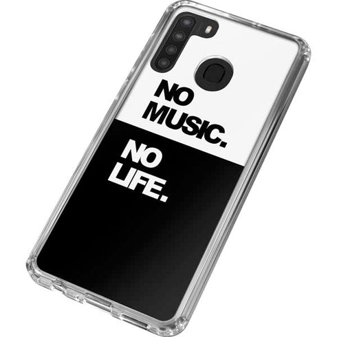 No Music No Life Galaxy A21 Clear Case