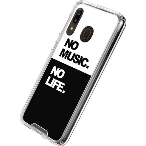 No Music No Life Galaxy A30 Clear Case