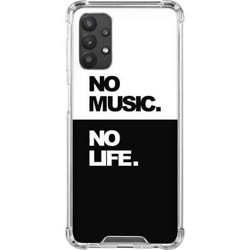 No Music No Life Galaxy A32 5G Clear Case