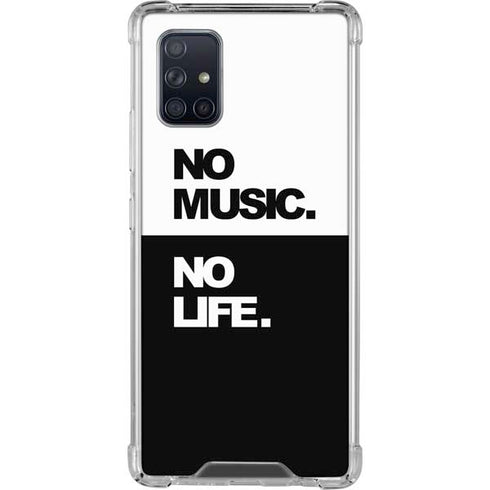 No Music No Life Galaxy A71 5G Clear Case
