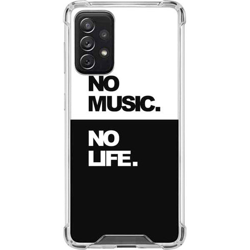 No Music No Life Galaxy A72 5G Clear Case