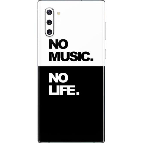 No Music No Life Galaxy Note 10 Skin