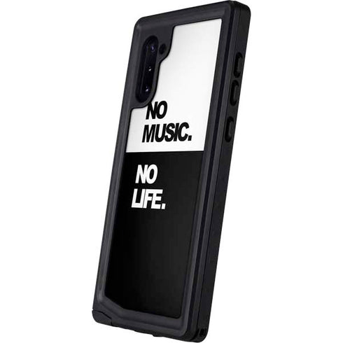 No Music No Life Galaxy Note 10 Waterproof Case