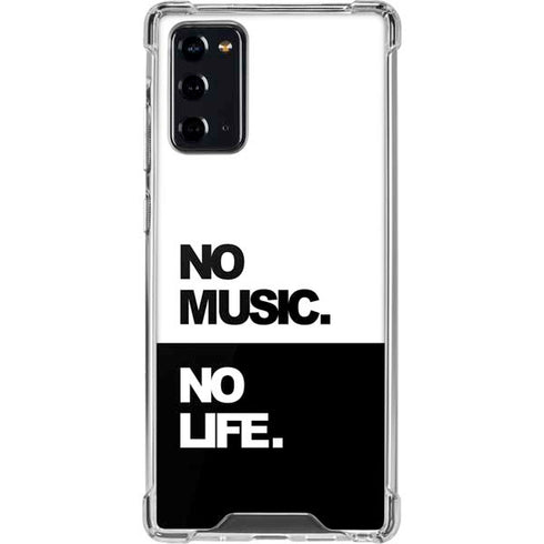 No Music No Life Galaxy Note20 5G Clear Case