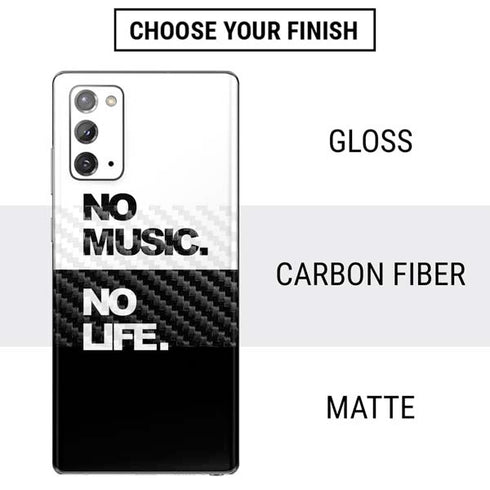 No Music No Life Galaxy Note20 5G Skin