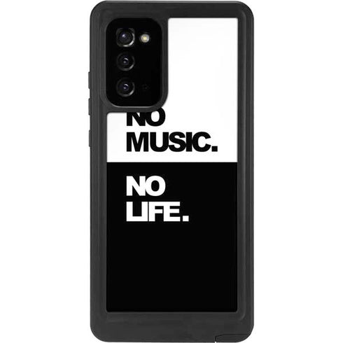 No Music No Life Galaxy Note20 5G Waterproof Case
