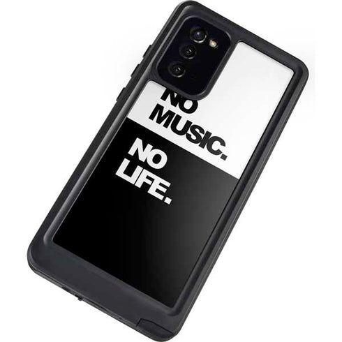 No Music No Life Galaxy Note20 5G Waterproof Case