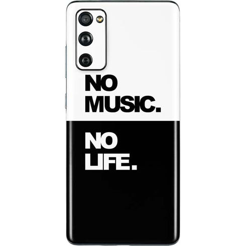 No Music No Life Galaxy S20 Fan Edition Skin