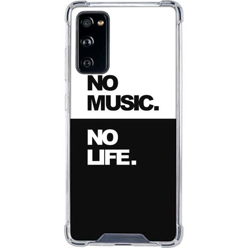 No Music No Life Galaxy S20 FE Clear Case