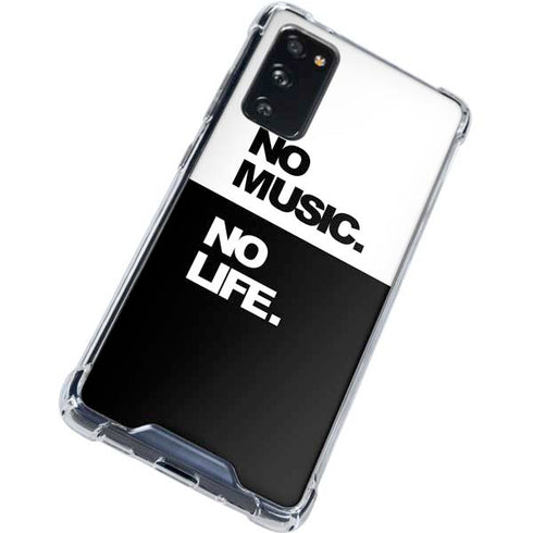 No Music No Life Galaxy S20 FE Clear Case
