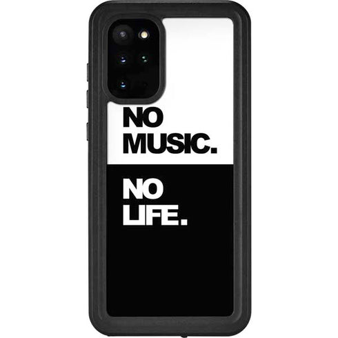 No Music No Life Galaxy S20 Plus Waterproof Case