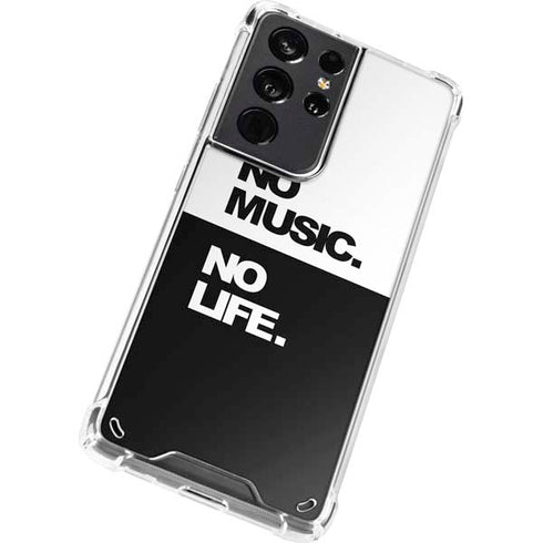 No Music No Life Galaxy S21 Ultra 5G Clear Case