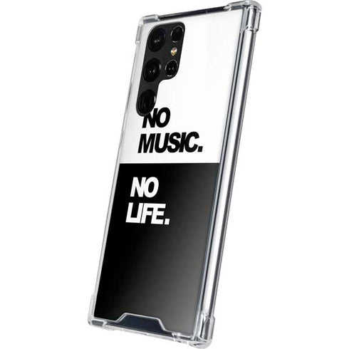 No Music No Life Galaxy S22 Ultra Clear Case