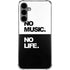 No Music No Life Galaxy S24 Plus Clear Case