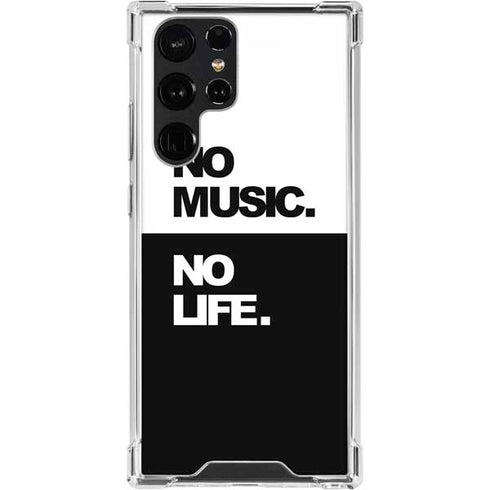 No Music No Life Galaxy S24 Ultra Clear Case