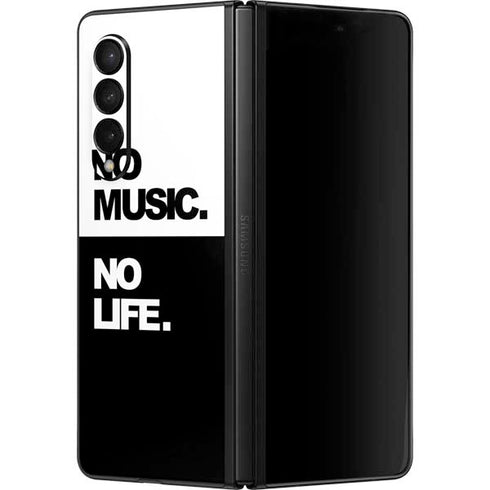 No Music No Life Galaxy Z Fold3 5G Skin