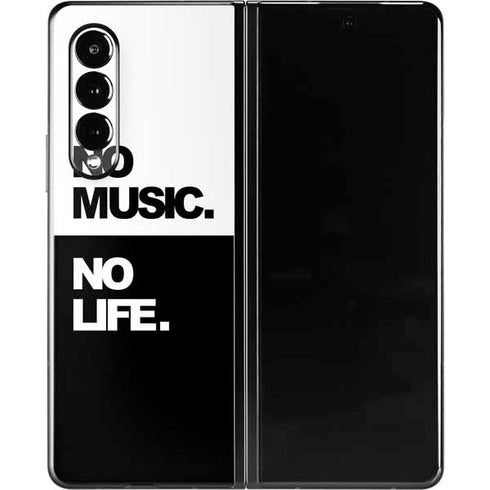 No Music No Life Galaxy Z Fold3 5G Skin