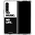 No Music No Life Galaxy Z Fold4 5G Clear Case