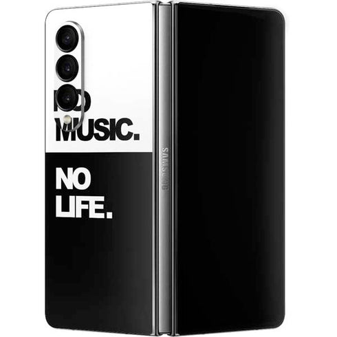 No Music No Life Galaxy Z Fold4 5G Skin