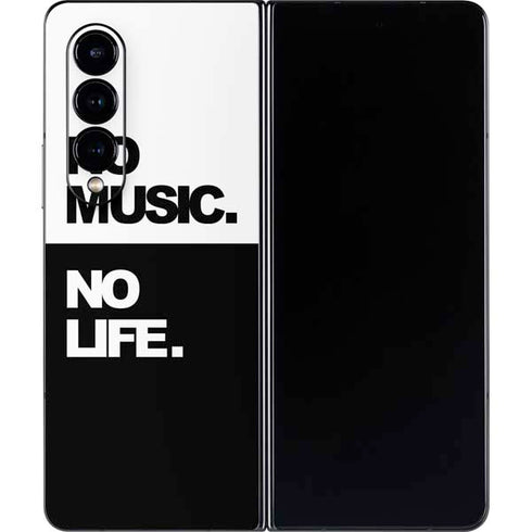 No Music No Life Galaxy Z Fold4 5G Skin