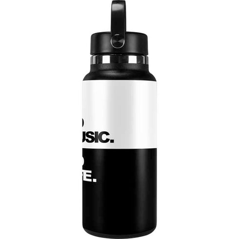 No Music No Life Hydro Flask 32oz Wide Mouth Skin